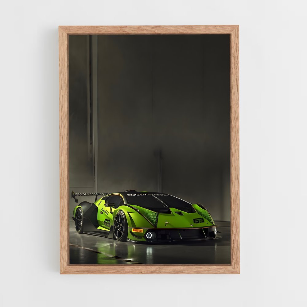 Poster Agitation Verte – affiche Lamborghini (vue 4)
